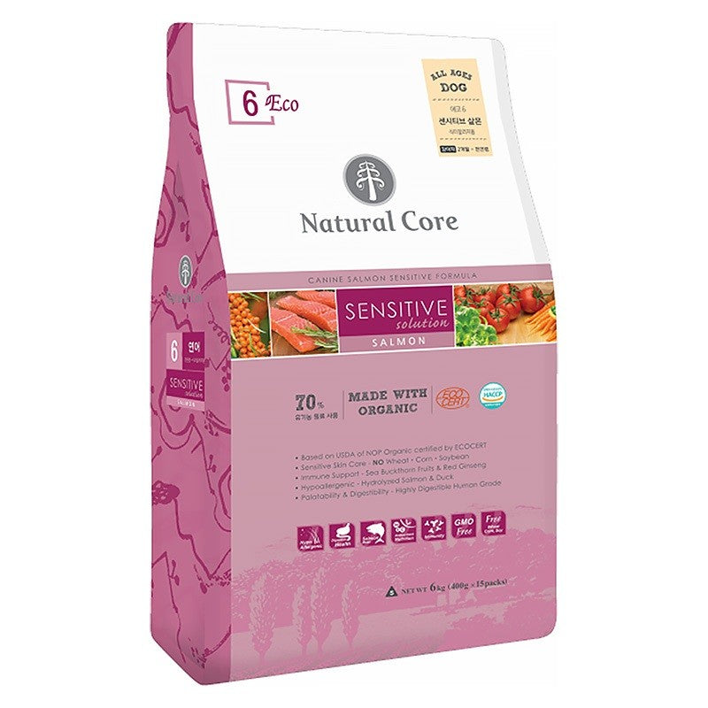 Natural Core Organic Dog Food 1/2kg -Salmon, Puppy, Bene M50 -Chicken, Vegetarian, Lamb
