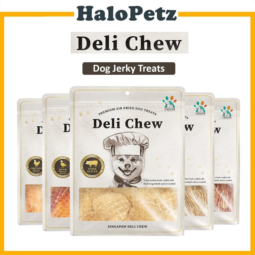 Singapaw Air Dried Jerky | Dog Treats | Pork | Chicken | Duck | Crisp