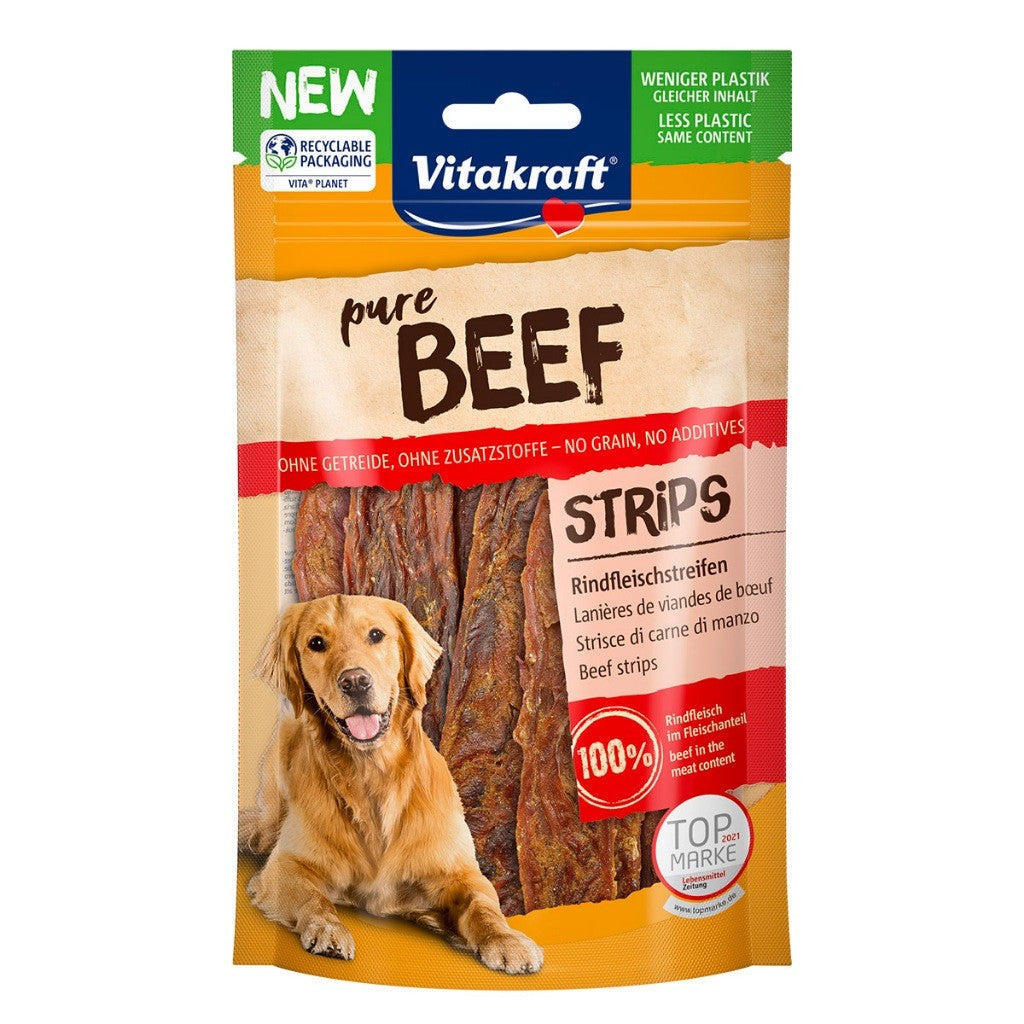 Vitakraft Pure Dog Treats Snacks 80g | Chicken, Lamb, Beef, Duck, Ham