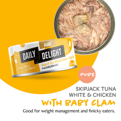 Daily Delight Pure Wet Tuna Cat Food 80g