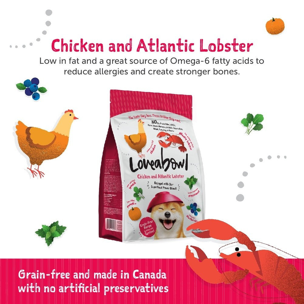 Loveabowl Grain Free Dry Dog Food 1.4kg
