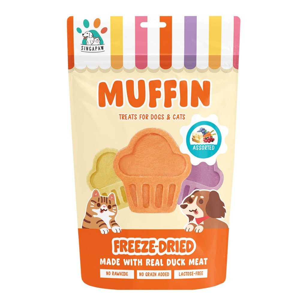 Singapaw Freeze Dried Waffles Ice Cream Treats 48g | Dog | Cats