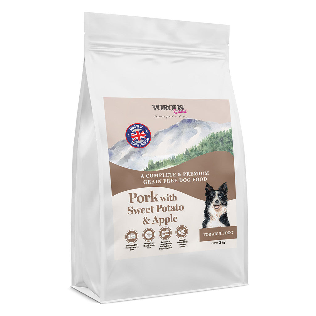 Vorous Grain-Free Dog Dry Food | Puppy | Adult | Small Breed | Pork, Salmon, Lamb