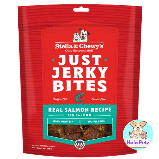 Stella & Chewy's Just Jerky Bites Dog Treats 6oz | Single Ingredient Freeze-Dried Raw