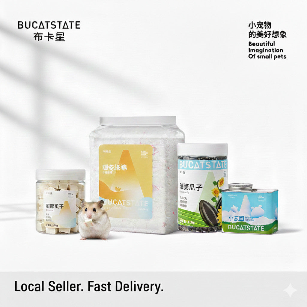 Bucatstate Hamster Bath Sand | Sunflower Treats | Paper Bedding
