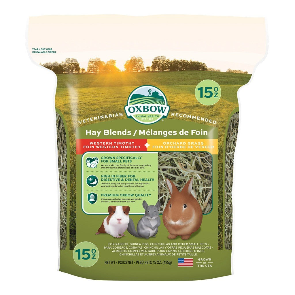 Oxbow Hay 15oz -Timothy, Orchard Oat, Alfalfa