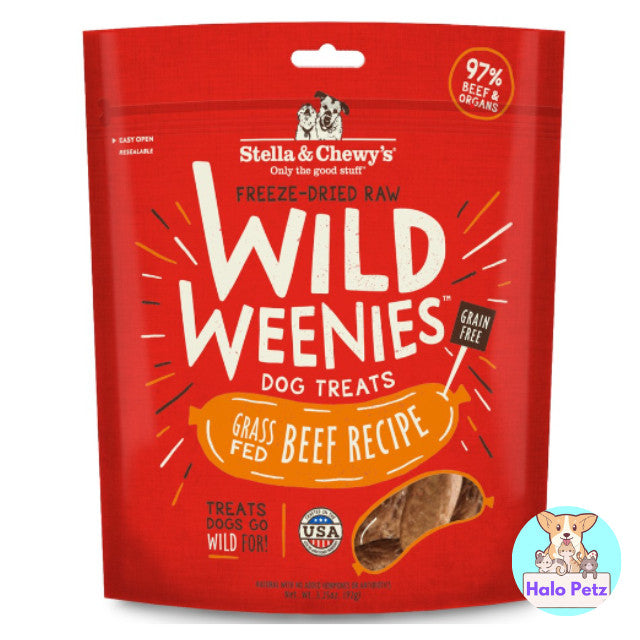 Stella & Chewy's Wild Weenies Freeze-Dried Raw Dog Treats 3.25oz