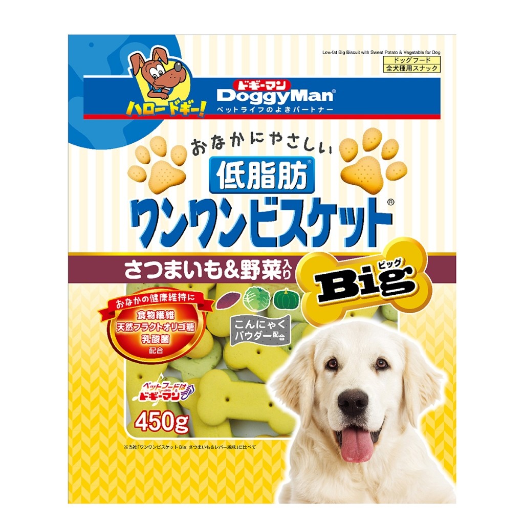 [Large Pack] Doggyman Dog Biscuit 450g | Large Breed | Big | Mini Low Fat Liver Vegetable
