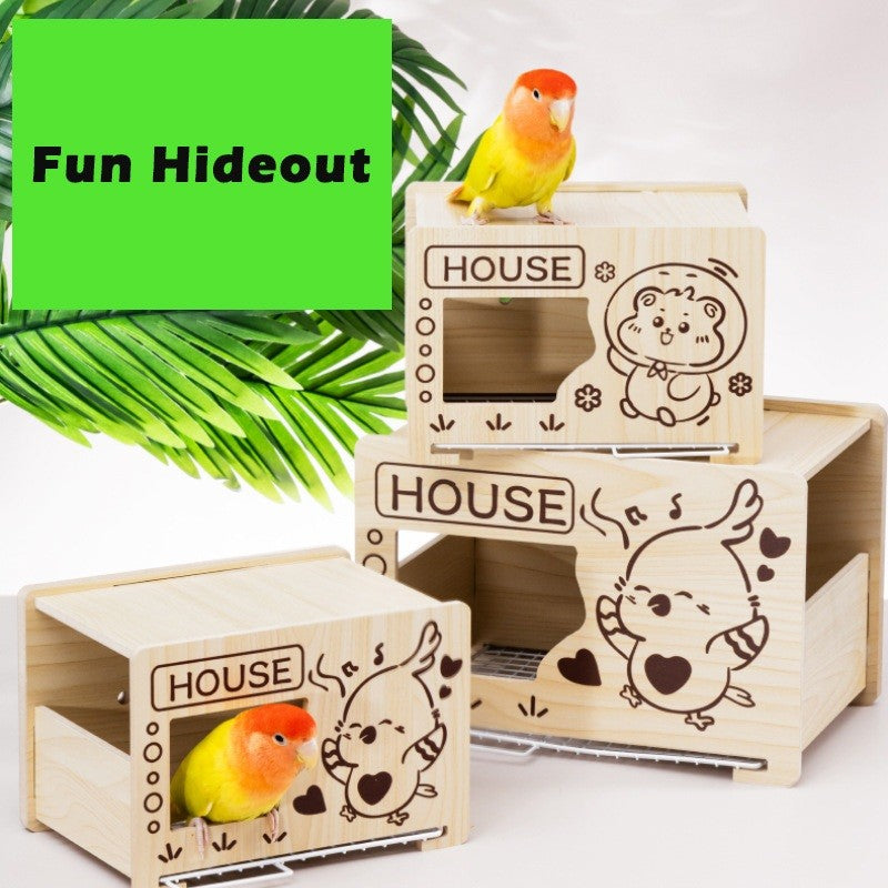 Jonsanty Wooden Bird Breeding Nest Box