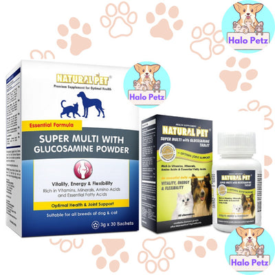Natural Pet Super Multi with Glucosamine Supplement Cats & Dogs