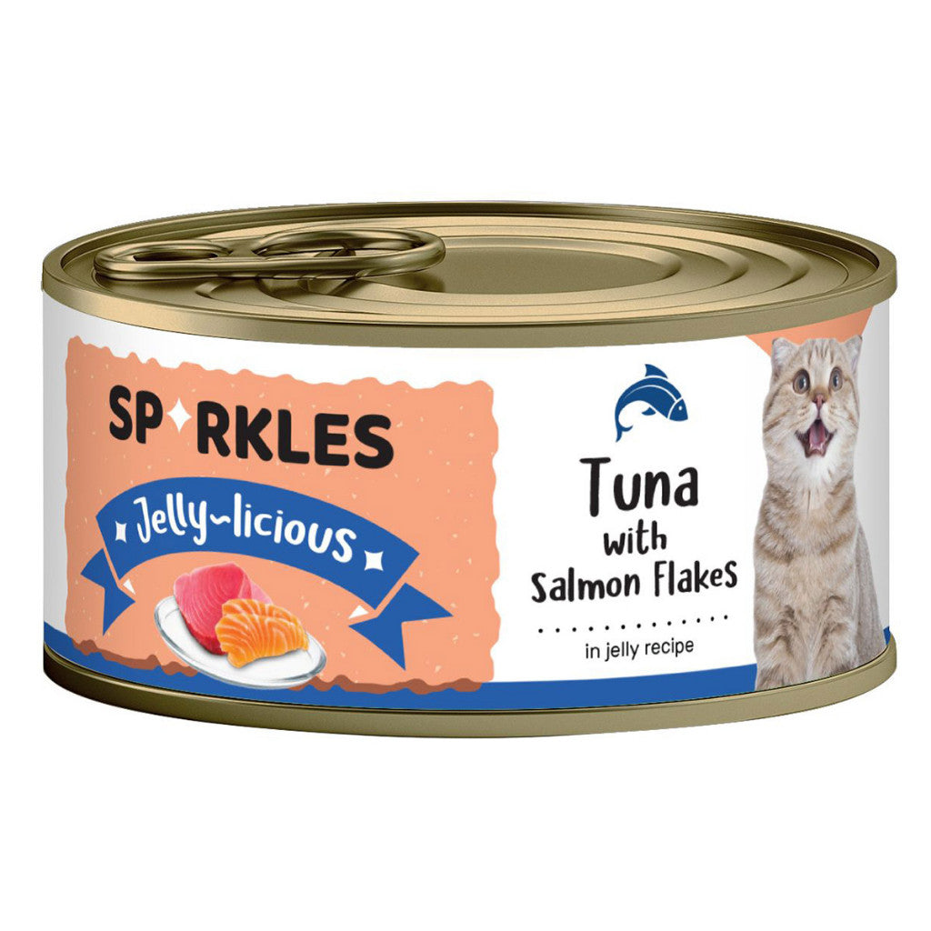 [24 Cans] Sparkles Cat Can 80g - Chicken, Gravy-licious, Jelly-licious -Tuna