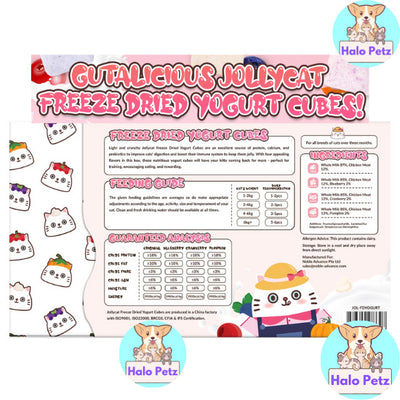 Jollycat Freeze Dried Yogurt Cubes 20pcs | Cat Treats | Digestion | Jolly Cat