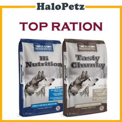 Top Ration Premium Dry Dog Food 18kg | Hi Nutrition Tasty Chunky