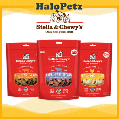 Stella & Chewy's Single Ingredient Treats 3oz | Freeze-Dried Raw Dog & Cat Treats
