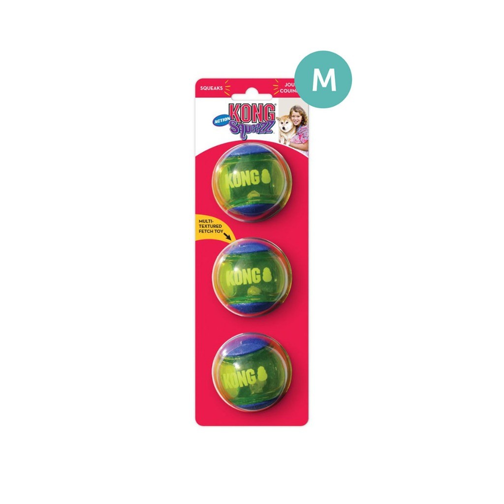 Kong Squeezz Dog Toy | Action Ball, Crackle, Dental, Goomz Football, Geodz & Tennis