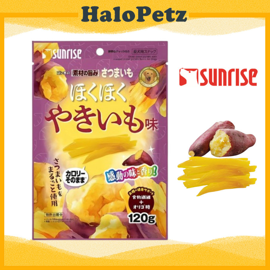 Sunrise Dried Sweet Potato treats for Dogs 120g
