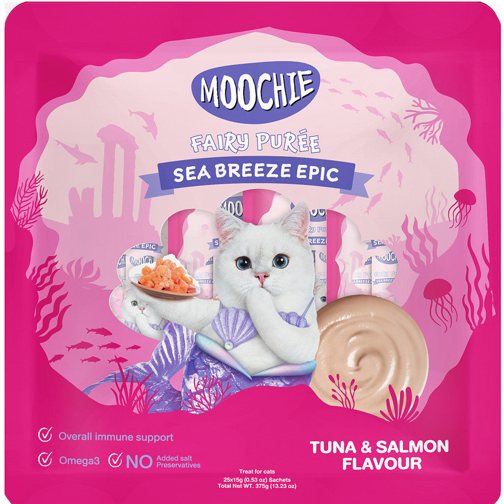 Sheba Melty Cat Treats 20 Sticks | Moochie Purée 25 Sticks | Lickable Cat Treats Bundle
