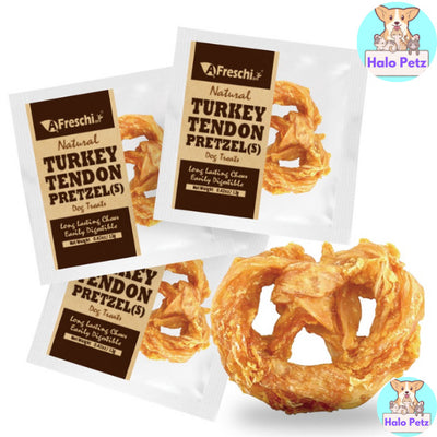 AFreschi Turkey Tendon Dog Treat {S) | Small Bone Chew