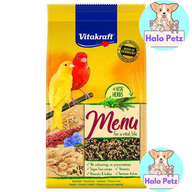 Vitakraft Menu Bird Food 1kg  | Budgie | Lovebird, Cockatiel | Canary | Parrot
