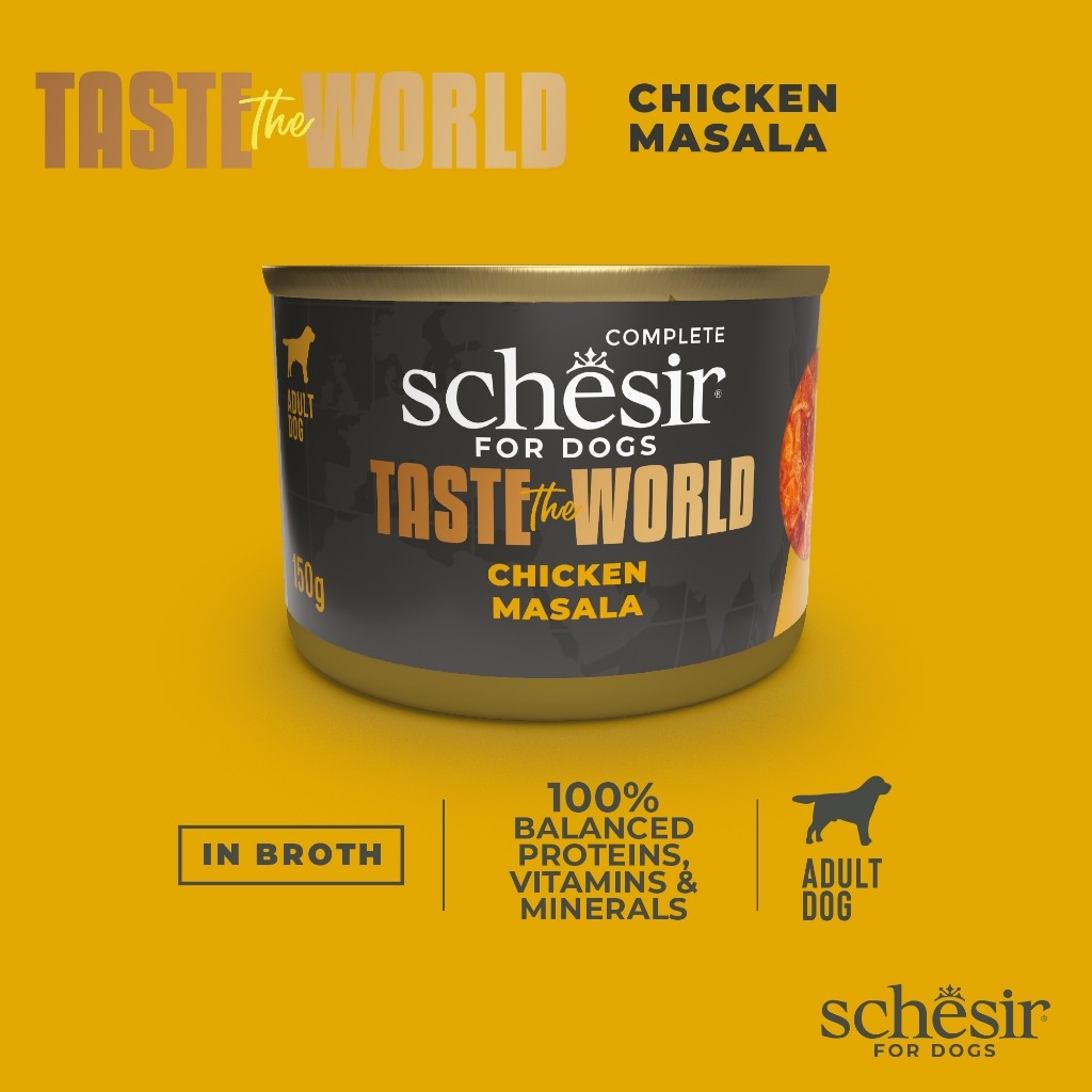 Schesir Taste The World Dog Can Food 150g |Chicken |Lamb