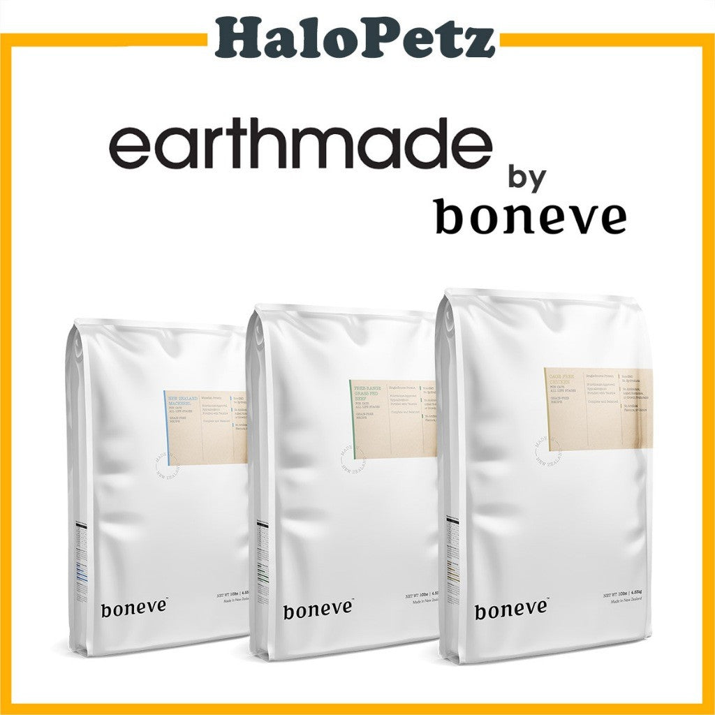 Earthmade by Boneve Grain Free Dry Cat Food 4.5kg | Chicken | Beef | Mackerel