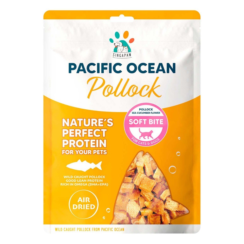 Singapaw Salmon & Pollock Cat & Dog Treats | Single Ingredient Fish Treats