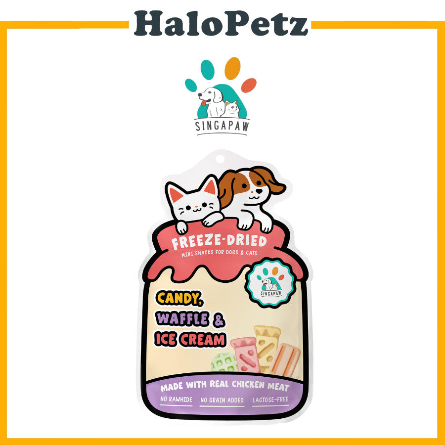 [NEW] Singapaw Freeze-Dried Minis Snacks For Dogs & Cats - Lactose Free