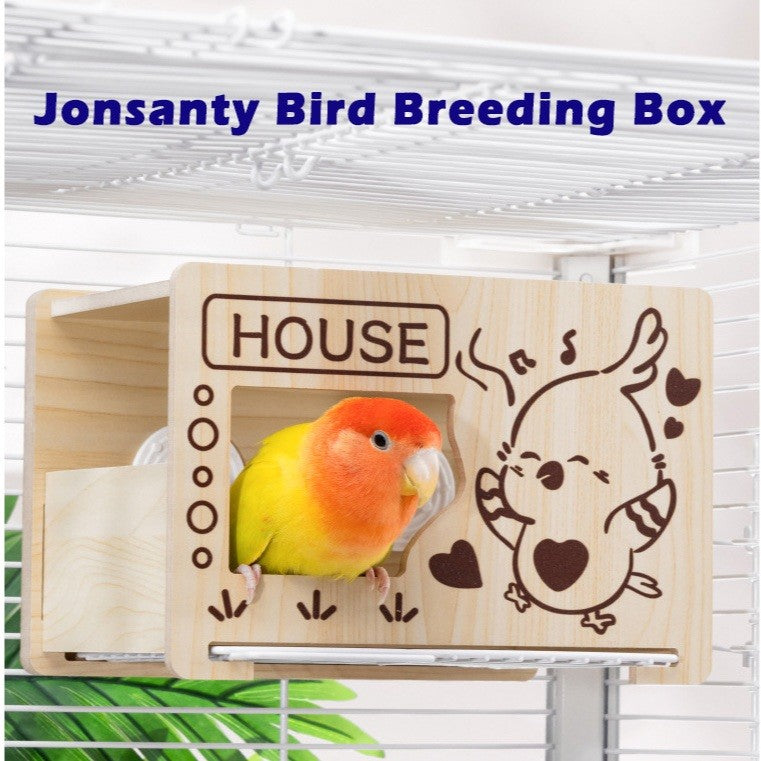 Jonsanty Wooden Bird Breeding Nest Box