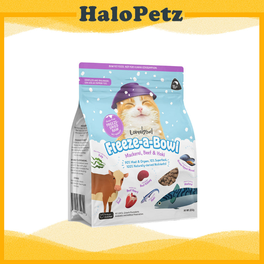 Loveabowl Freeze-a-Bowl Freeze Dried Cat Food 200g