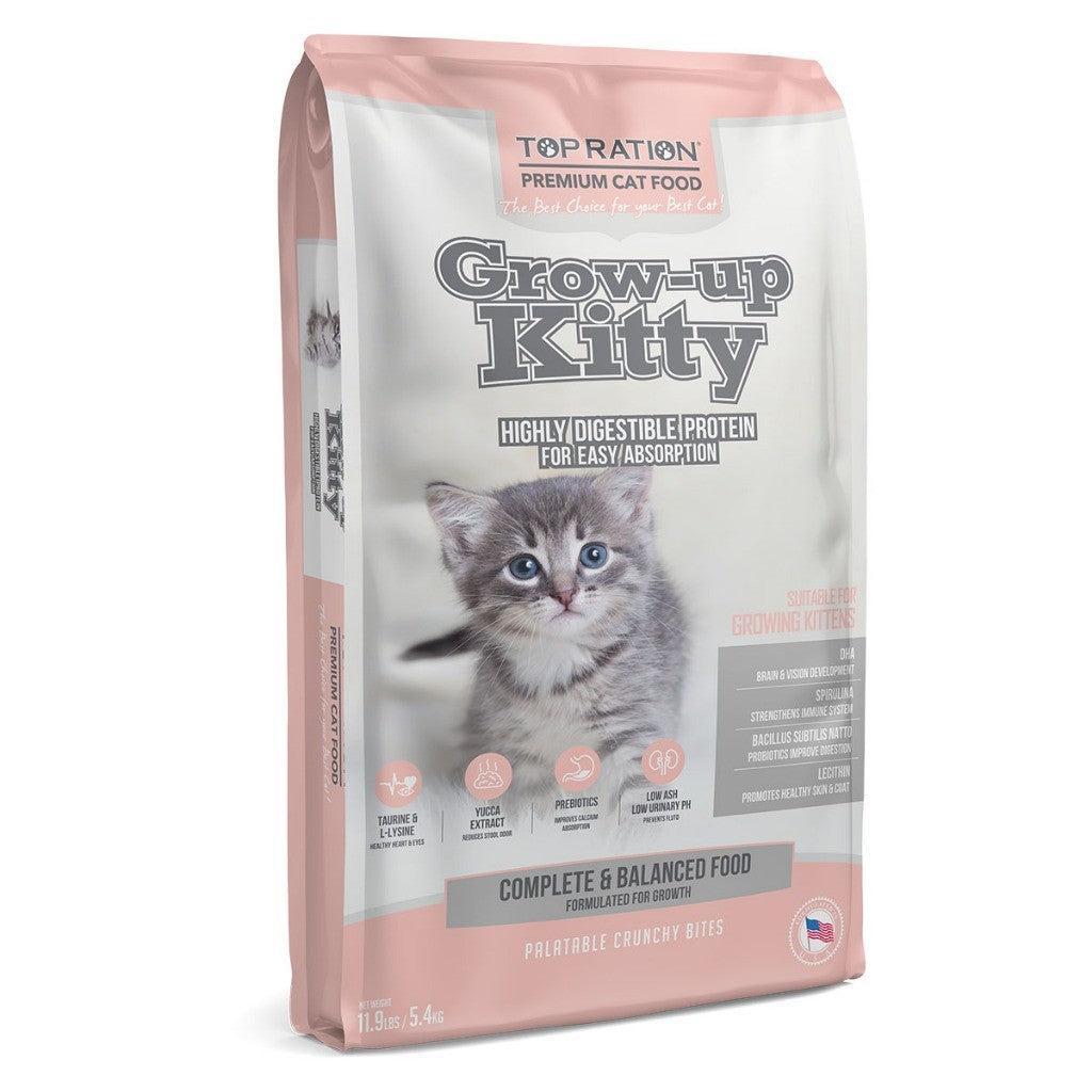 Top Ration Premium Dry Cat Food 6kg | Feline Nutrition Tasty Bites | Kitten