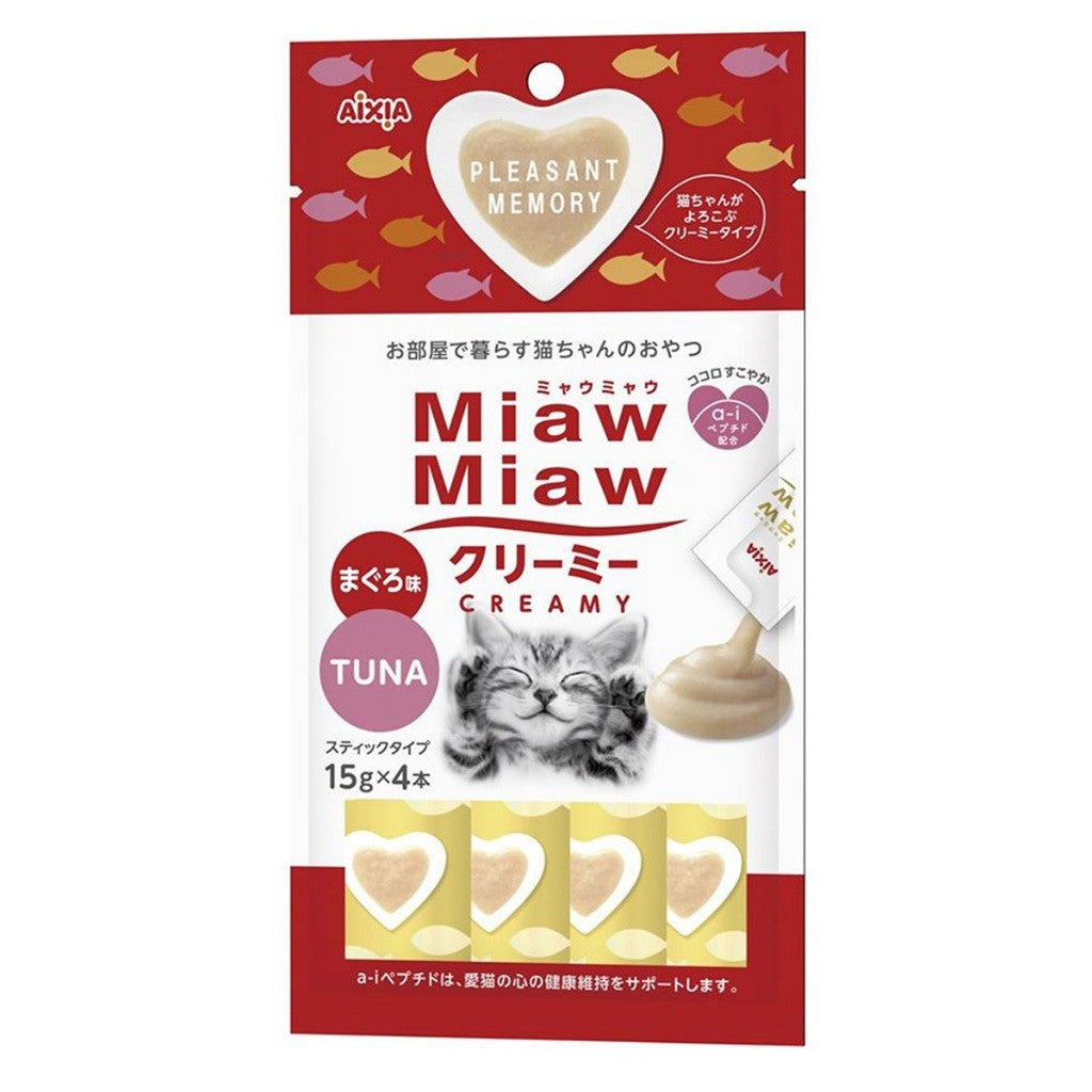 Aixia Miaw Miaw Creamy Purée  Cat Treat 4s - Kidney | Hairball Control | Urinary