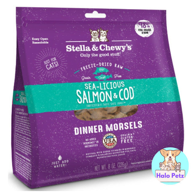 Stella & Chewy's Freeze-Dried Raw Dinner Morsels for Cats 8oz / 18oz | Complete Raw Cat Food