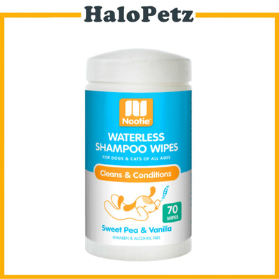 Nootie Waterless Shampoo Wipes 70cts Dog & Cat