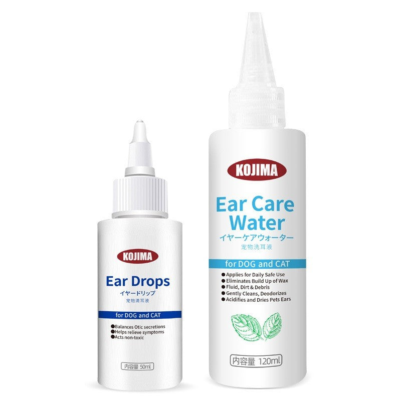 Kojima Ear Mites Prevention Ear Cleanser for Cats and Dogs