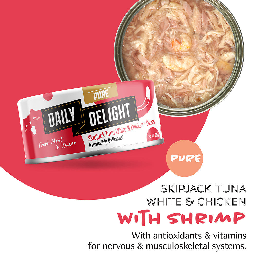 Daily Delight Pure Wet Tuna Cat Food 80g