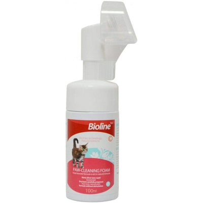 Bioline Paw Cleaning Foam for Cats 100ml