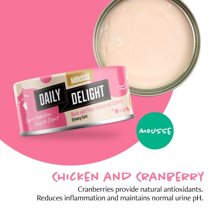 Daily Delight Mousse Wet Cat Food 70g