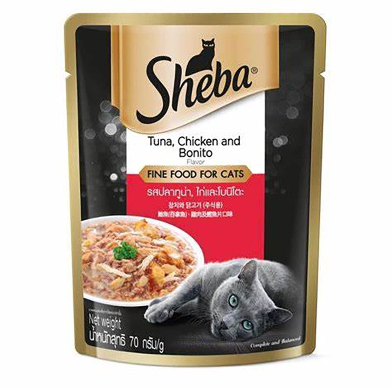 Sheba Wet Cat Food Pouch 70g | Premium Wet Food for Cats