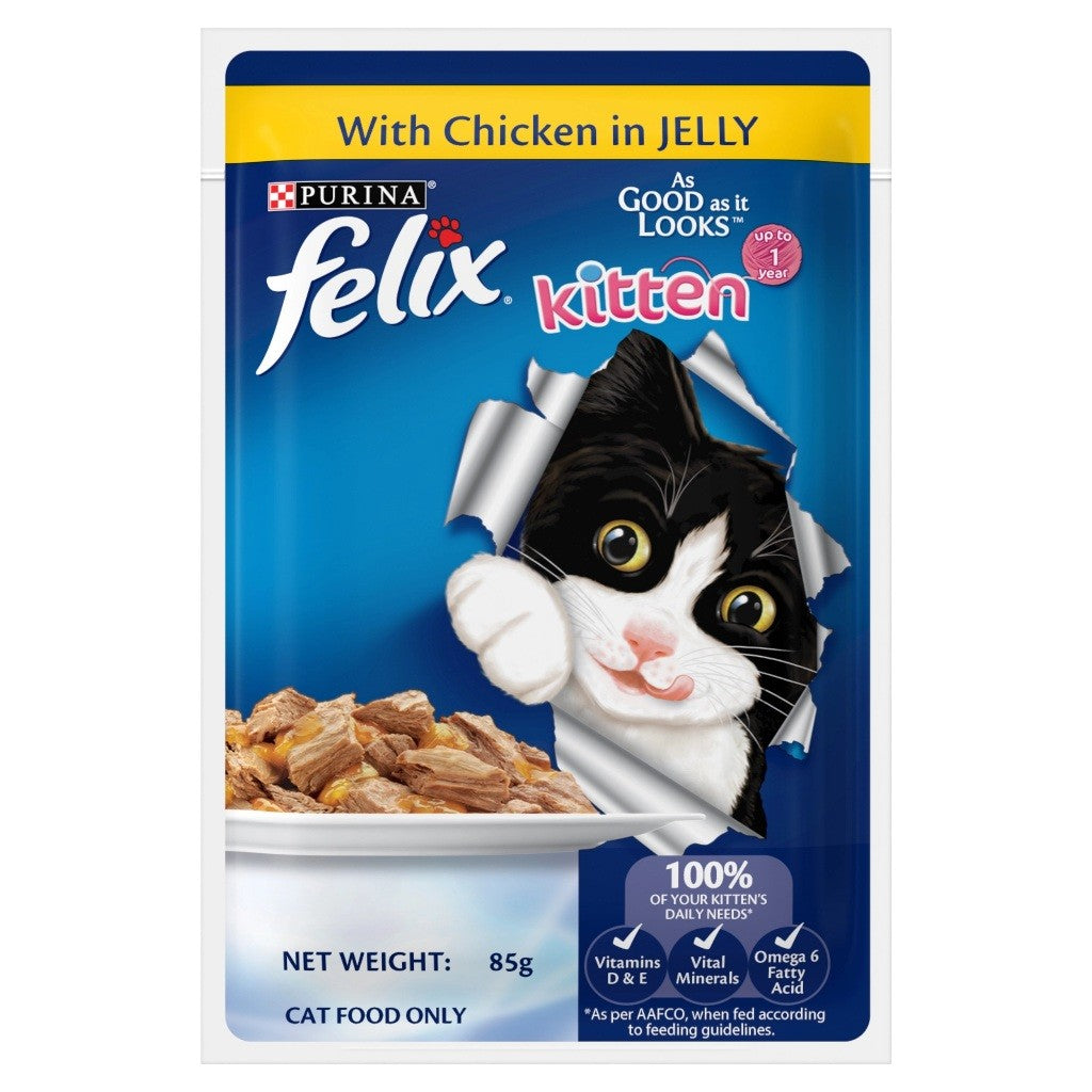 Purina Felix As Good As It Looks Jelly Cat Pouch 85g | Wet Food