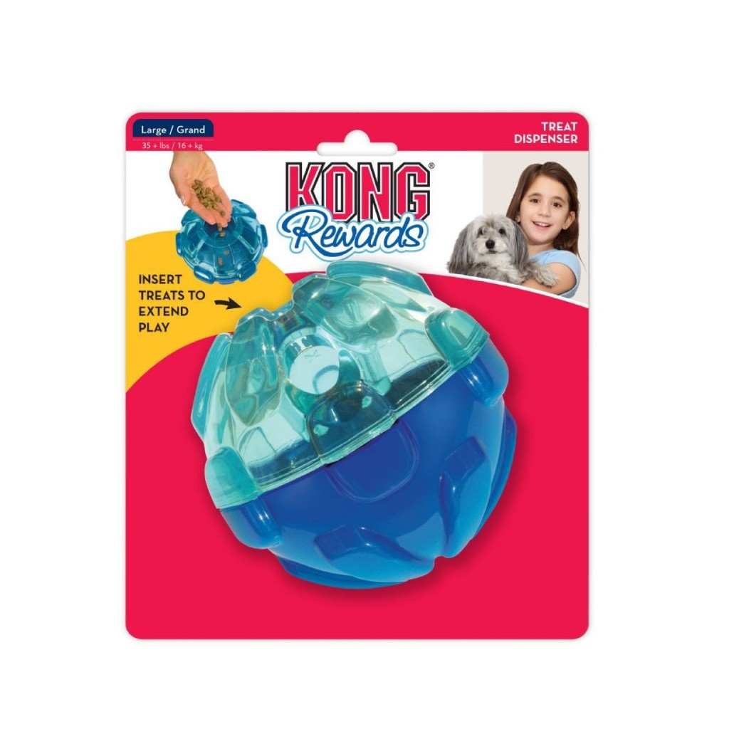 Kong Interactive Treat Dispenser Dog Toy | Rewards | Replay | Gyro | Bamboo | Wobbler | Bone (Random Color)