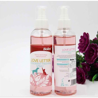 Bioline Love Letter Deodorant Spray 207ml -Dog & Cat Perfume