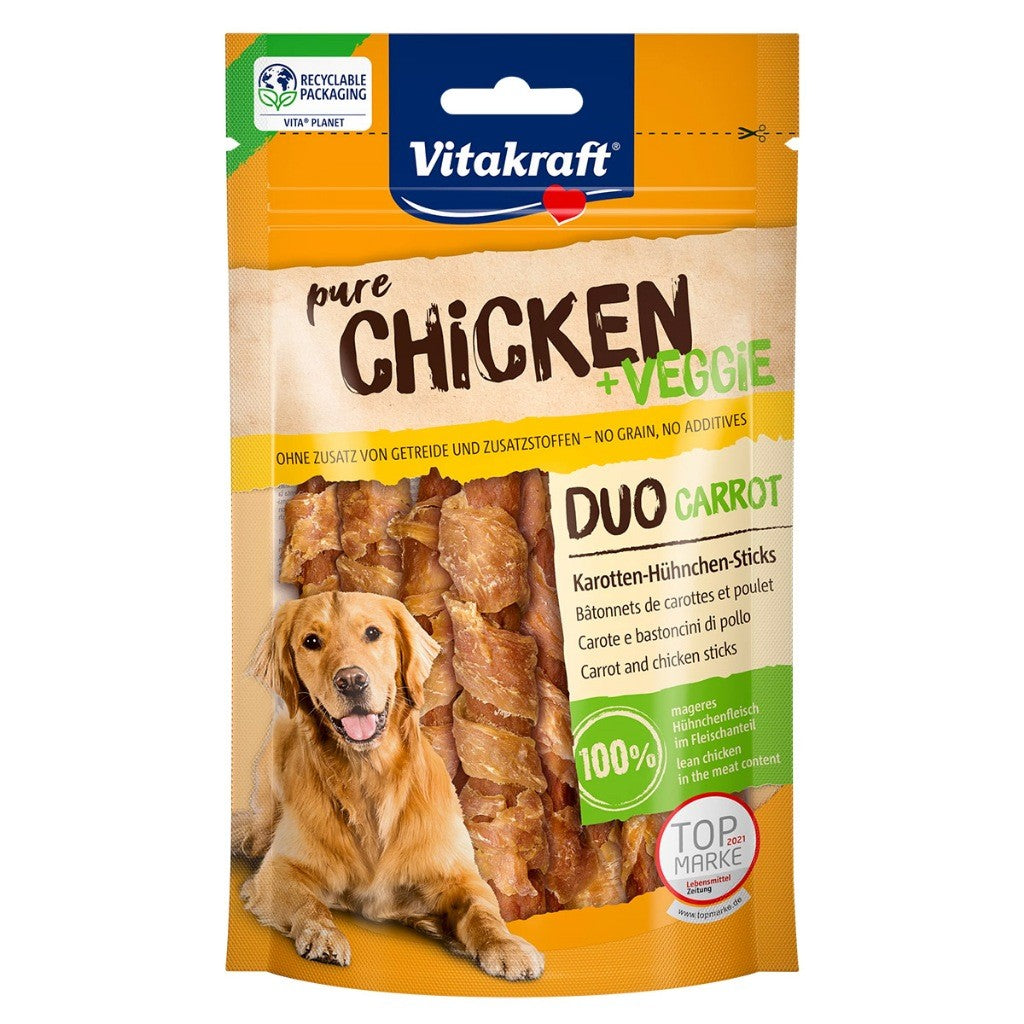 Vitakraft Pure Dog Treats Snacks 80g | Chicken, Lamb, Beef, Duck, Ham