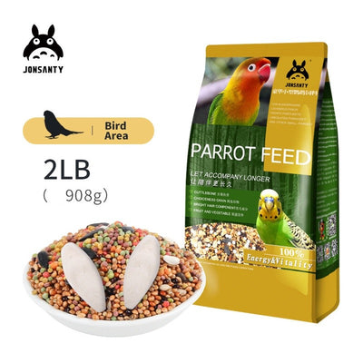 Jonsanty  Natural Grain Complete Parrot, Parakeet Food | Millet Snack