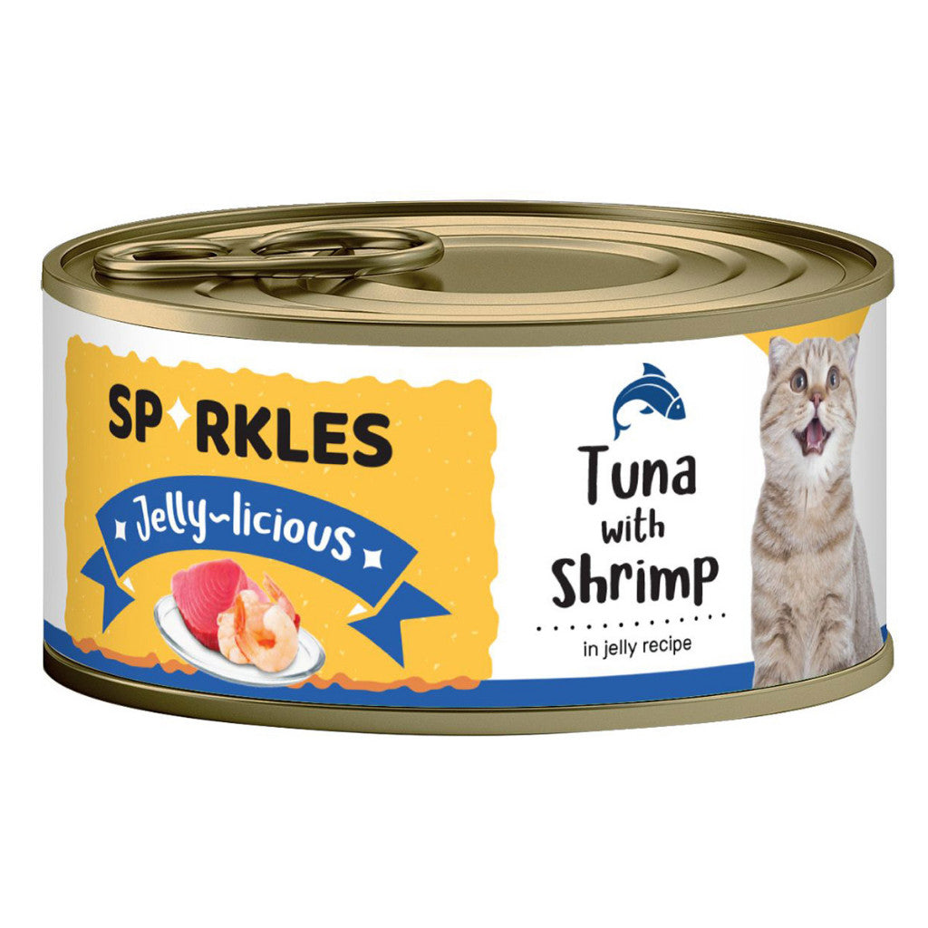 [24 Cans] Sparkles Cat Can 80g - Chicken, Gravy-licious, Jelly-licious -Tuna