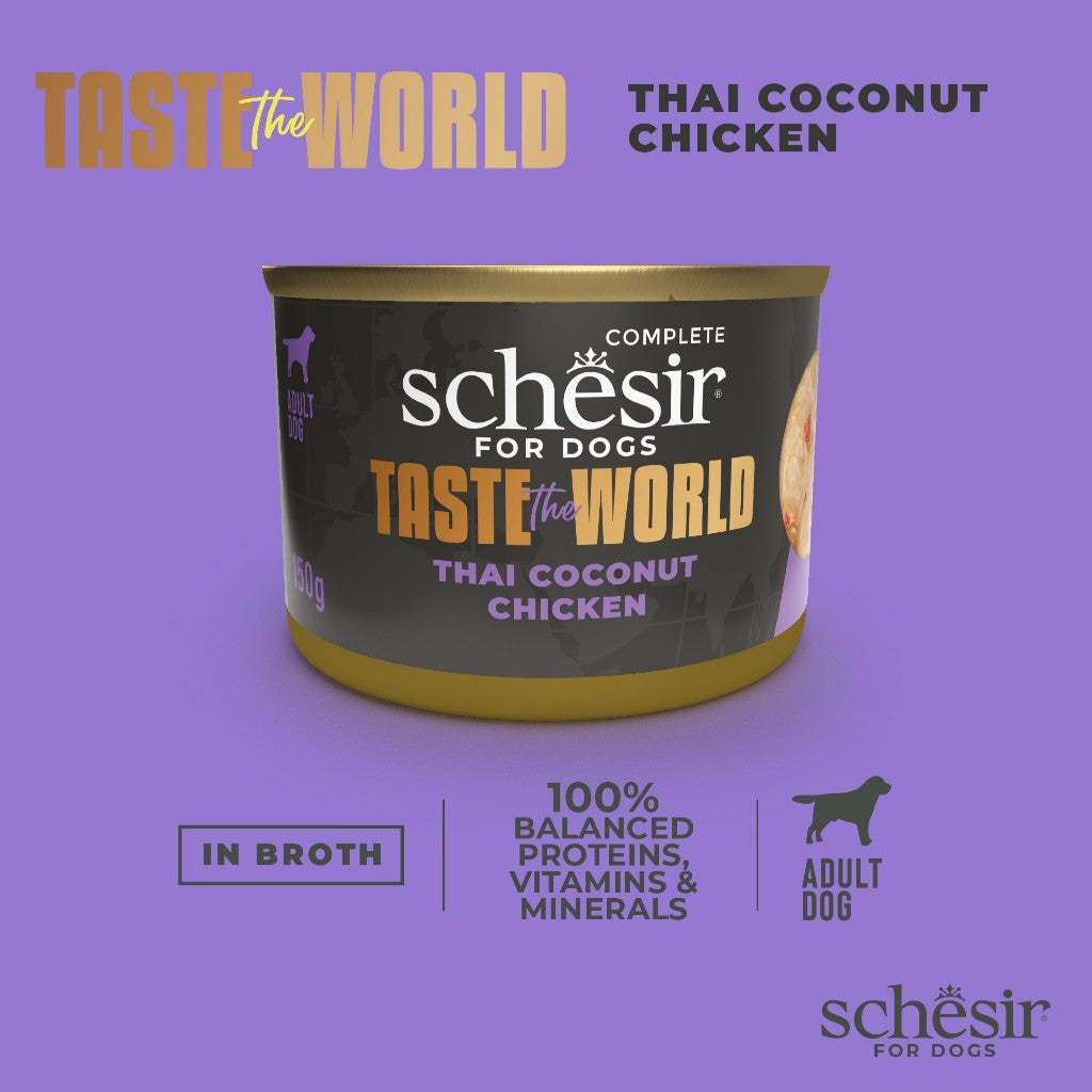 Schesir Taste The World Dog Can Food 150g |Chicken |Lamb