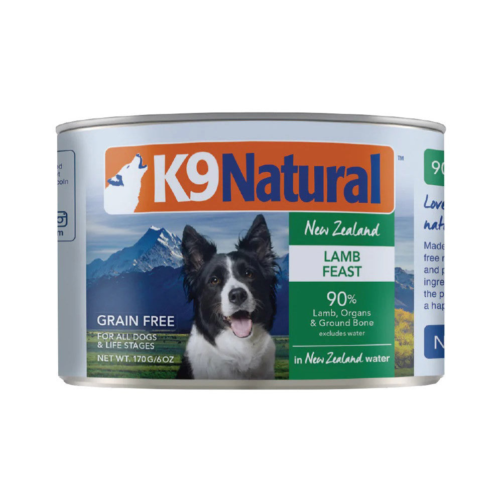 K9 Natural Dog Canned Food 170g - Green Tripe, Lamb, Salmon, Beef, Hoki