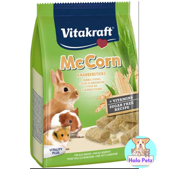Vitakraft Small Animals Nibble Sticks 50g | Alfalfa, McCorn, Mini Carotties