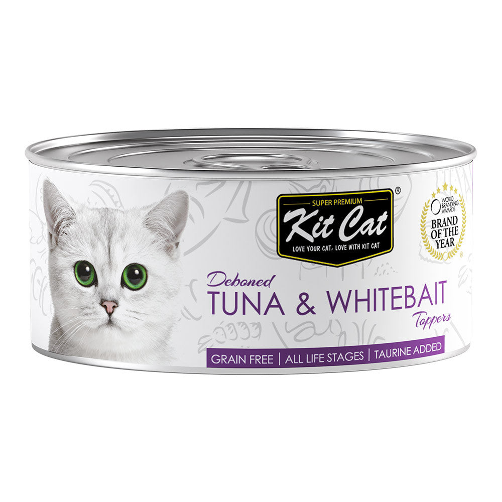 [24 Cans] Kit Cat Deboned Canned Food Topper 80g
