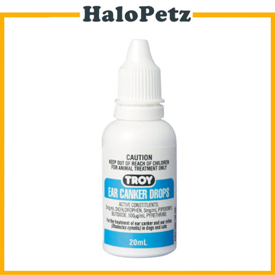 Troy Ilium Ear Mite Canker Drops 20 ml Cat Dog
