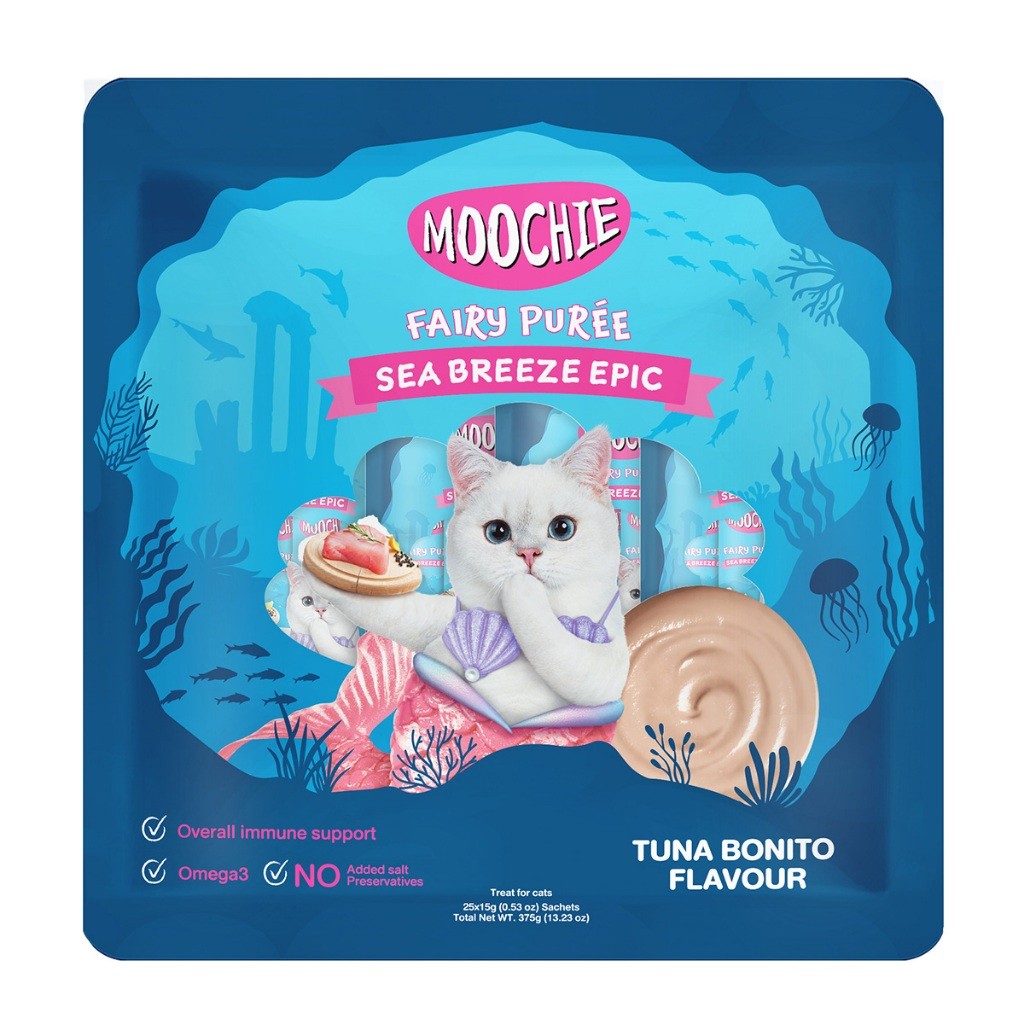 Sheba Melty Cat Treats 20 Sticks | Moochie Purée 25 Sticks | Lickable Cat Treats Bundle
